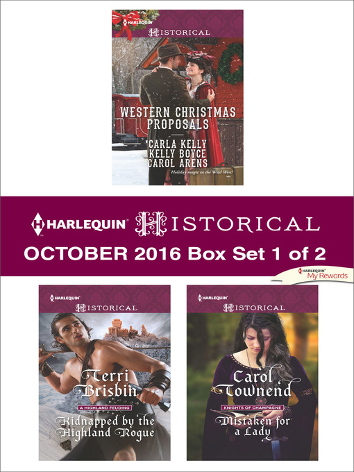 Title details for Harlequin Historical October 2016, Box Set 1 of 2 by Carla Kelly - Wait list